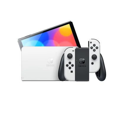 Nintendo Switch OLED Model 7 Inch Screen Joy‑Con Handle Enhanced Audio Adjustable Console Stable TV Mode Video Game