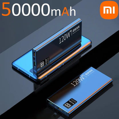 Xiaomi 120W High Capacity Power Bank 50000mAh Fast Charging Powerbank Portable Battery Charger.