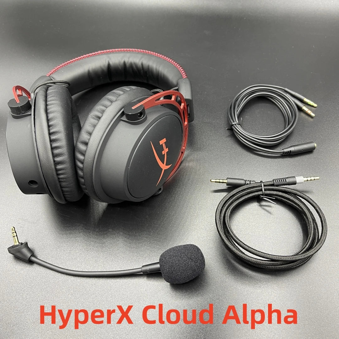 Auricular para jogos HyperX Cloud Alpha Limited Edition original usado com microfone para PC, PS4, Xbox e telemóvel