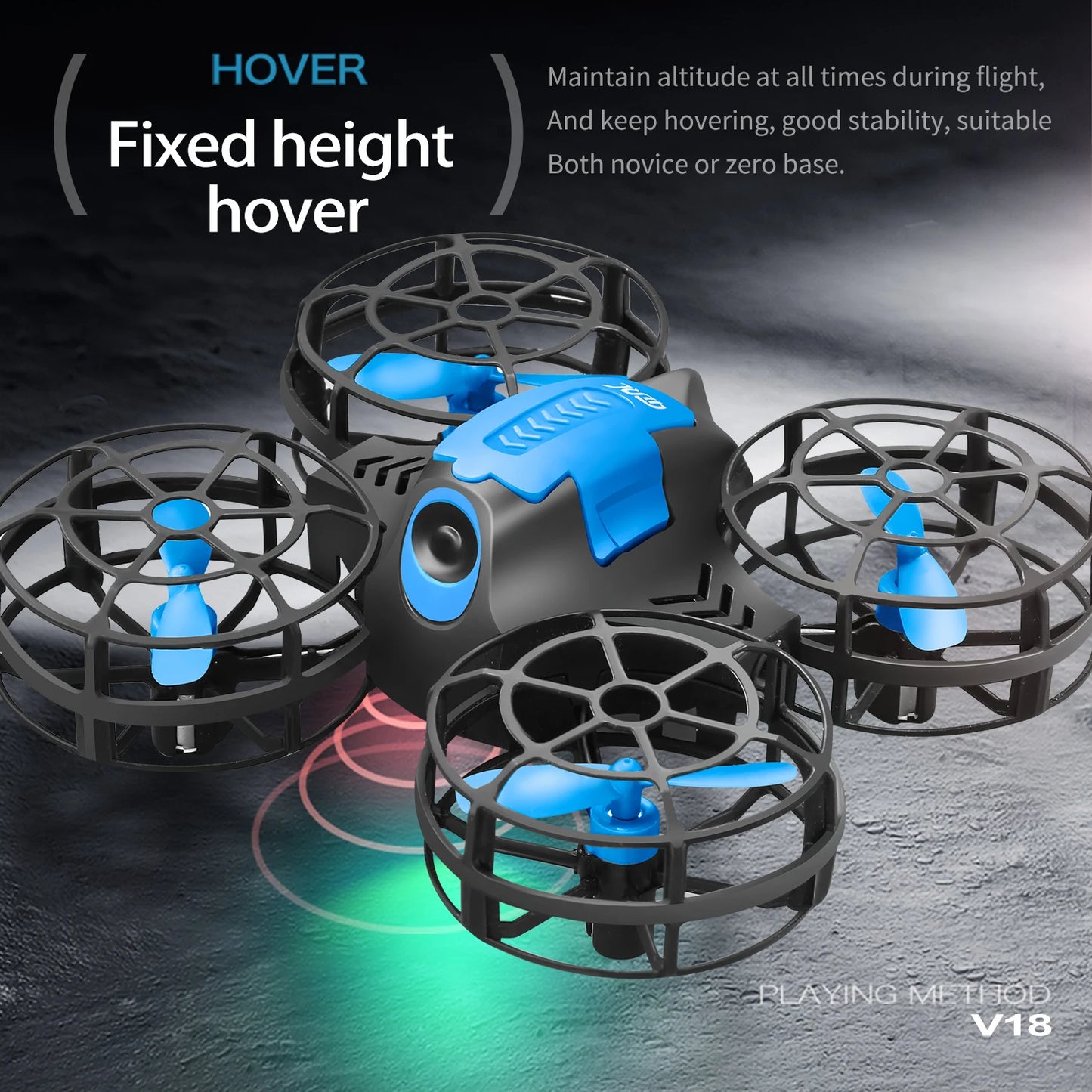 Mini drone 4DRC V18 3D Flip Modo sem cabeça Drones Pressão de ar Brinquedo infantil Presente NOVO
