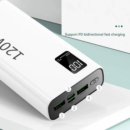 Xiaomi 120W High Capacity Power Bank 50000mAh Fast Charging Powerbank Portable Battery Charger.