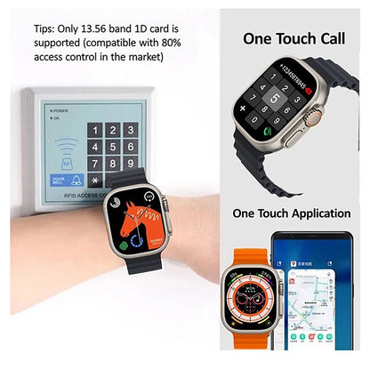 Relógio Inteligente T10 Ultra Atende Chamadas Desportivo Fitness Rastreador Mostrador Personalizado Smartwatch Masculino Feminino Presente para Apple Phone PK IWO 27 X8 T500