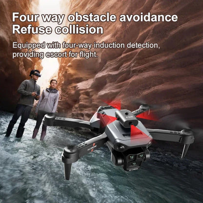Drone XIAOMI K6 Max 8K WIFI GPS Profissional Três Câmaras Grande Angular Fluxo Óptico Quatro Vias Evitação de Obstáculos Quadricóptero