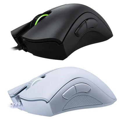 Rato gaming com fio Razer DeathAdder Essential original, sensor ótico de 6400 DPI, 5 botões independentes para portátil e PC gaming
