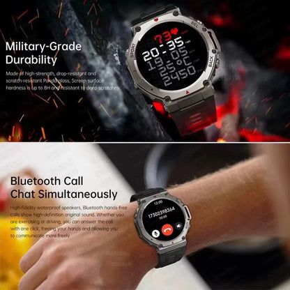 Relógio inteligente T-Rex 3 Ultra GPS, à prova de água, 5 ATM, com bússola GNSS de banda dupla integrada, desportivo militar, para homem, 2025, novo para Xiaomi